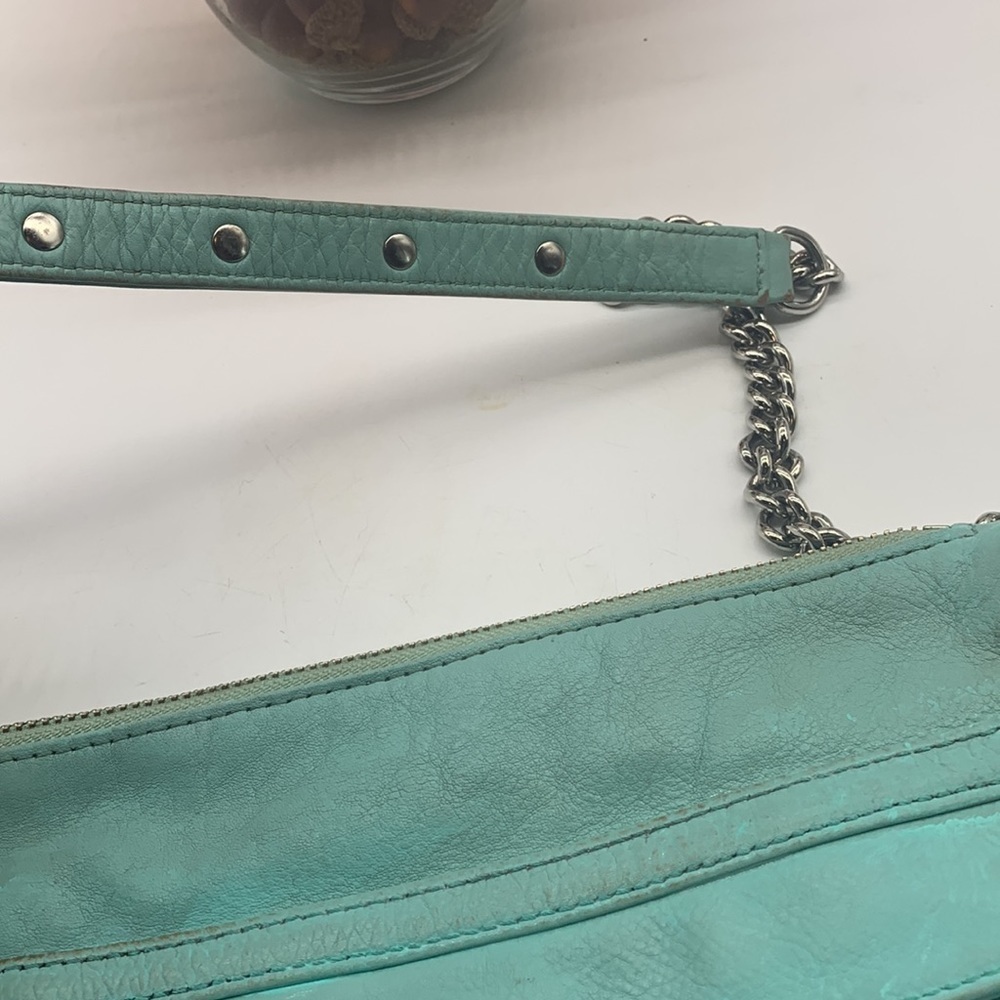 Rebecca Minkoff Distressed Teal crossbody bag. MCB1640D - Picture 4 of 12